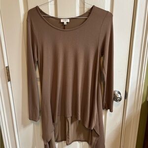 Umgee Taupe Long Sleeve Tunic
